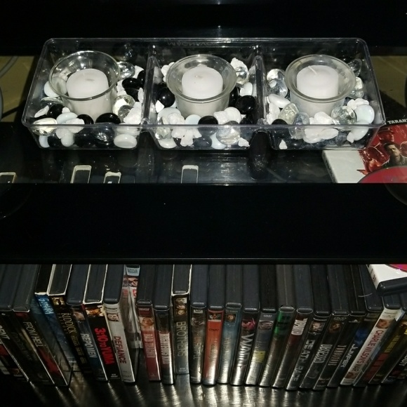 Handmade glass candle holder - Picture 2 of 4